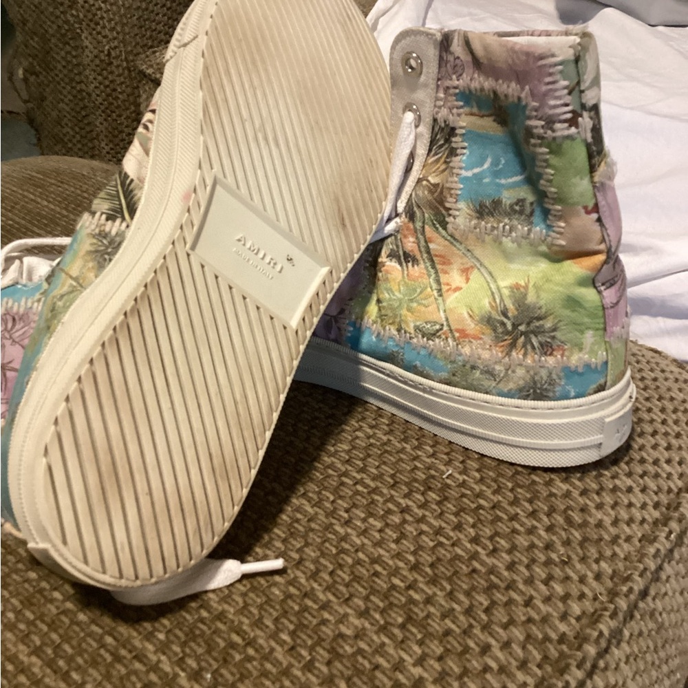 Amiri, colorful high tops, leather and canvas